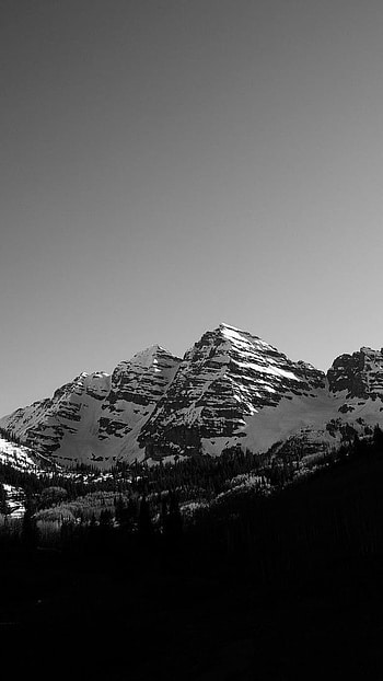 Full Black, Dark Mountains HD phone wallpaper