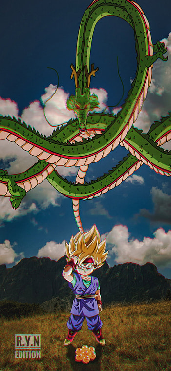 Goku JR., Dragon Ball GT, Anime, Super Saiyan, Shenlong, Dragon Ball HD phone wallpaper