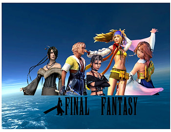 Final Fantasy Walpaper, 2d, fantasy, gimp, final fantasy, game, ocean HD wallpaper