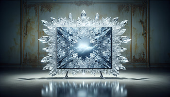 Crystal TV Explosion, TV, home decor HD wallpaper