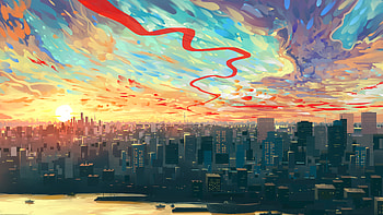 Neuropunk City , artist, artwork, digital-art, deviantart HD wallpaper