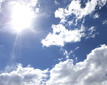 Sky With Sun Texture Â· Blue Sky with Sun Clouds ... HD wallpaper