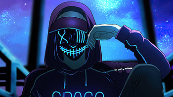 Space Boy , mask, hoodie, artist, artwork, digital-art HD wallpaper