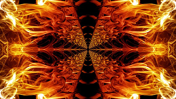 Abstract, Fire, Dark, Lines, Form, Immersion HD wallpaper