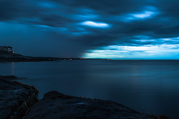 Nature, Sky, Twilight, Clouds, Horizon, Shore, Bank, Dusk, Storm HD wallpaper