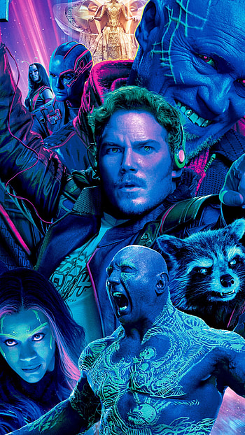 Guardians of the Galaxy, Star Lord, Gamora, Rocket HD phone wallpaper
