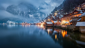 Lake Hallstatt, Europe HD wallpaper