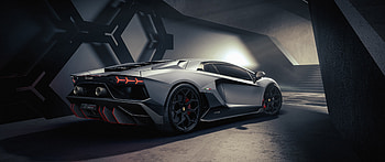 Wide-screen, Lamborghini Aventador HD wallpaper