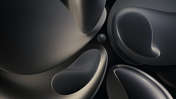 Obsidian Flow — Abstract Black, Abstract, black, abstract black HD wallpaper