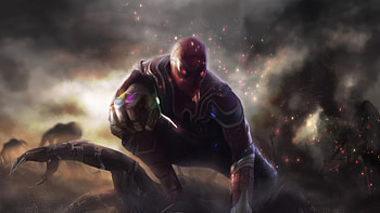 Spiderman Carrying Infinity Gauntlet, spiderman, superheroes, artwork, digital-art HD wallpaper
