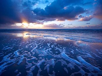 Landscape, Water, Sky, Sea, Clouds, Beach HD wallpaper
