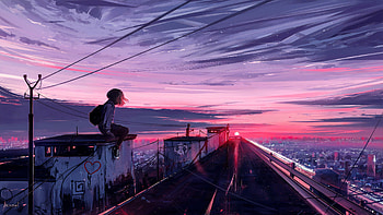 Cityscape, Sunsets HD wallpaper
