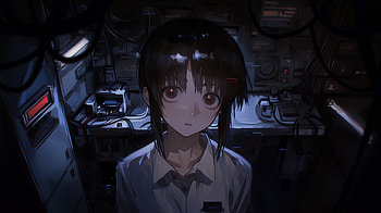 Retro Anime, Serial Experiments Lain, Lain Iwakura, Anime Girl HD wallpaper