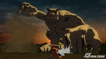 YOU MUST BE CRUSHED, versus, naruto, boss fight, shukaku HD wallpaper