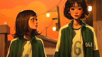 Squid Game , Immersive art, Gripping drama, Addictive storyline HD wallpaper