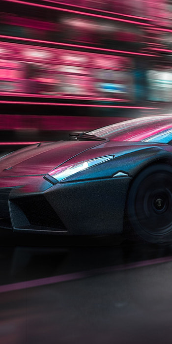 Lamborghini Reventon, Blue sportscar art, Reventon Lamborghini, Sportscar HD phone wallpaper