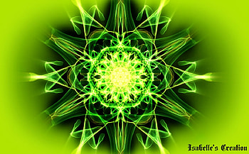 Green Abstract , Green, Abstract, Fractals, Fantasy HD wallpaper