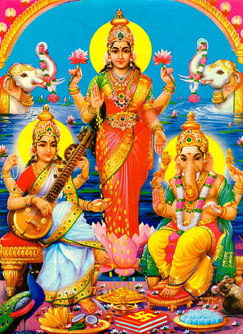 Of Maa Saraswati, Lakshmi Mata And Lord Ganesha, Laxmi Ganesh Saraswati HD phone wallpaper