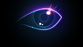 Eye, Glow in the Dark HD wallpaper