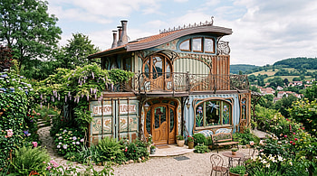 : Enchanted Container House, Cottage HD wallpaper