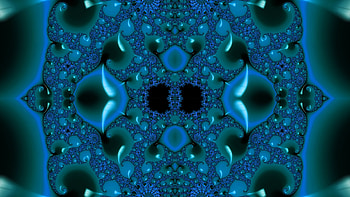 Trippy Psychedelic Fractal, trippy, psychedelic, aesthetic, cyan, blue, Abstract, fractal, abstract blue HD wallpaper