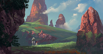 Art, Friendship, Rocks, Human, Person, Robot HD wallpaper