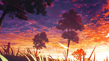 trees, Anime, Manga, Forest / and Mobile Backgrounds HD wallpaper