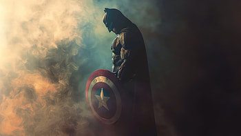 Bat Spangled Banner, batman, superheroes, ai, artwork, digital-art HD wallpaper
