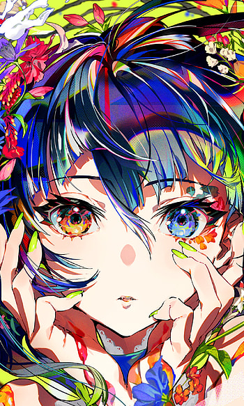Vibrant Anime Girl Bloom – Stunning , Anime, girl, anime girl HD phone wallpaper