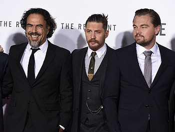 Tom Hardy, Alejandro G. Inarritu, Leonardo DiCaprio, Celebrity sightings HD wallpaper