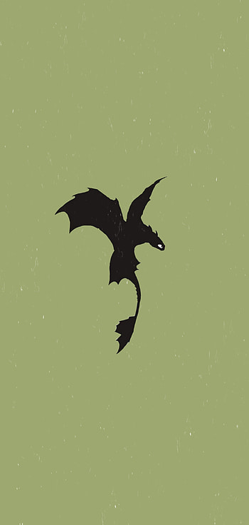 Toothless, simple, dragon HD phone wallpaper