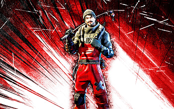 Turk, grunge art, Fortnite Battle Royale, Fortnite characters, red abstract rays, Turk Skin, Fortnite, Turk Fortnite HD wallpaper
