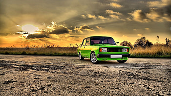 Transport, Landscape, Auto, Sunset HD wallpaper