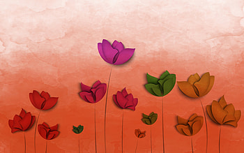 Flowers, digital art HD wallpaper