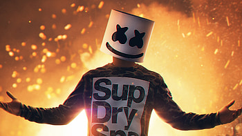 Marshmello On The Floor, marshmello, dj, music, singer HD wallpaper