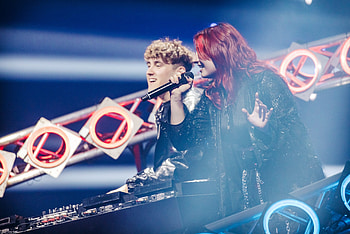 Pia Maria, Lumx rehearsal, Eurovision details, Austria HD wallpaper