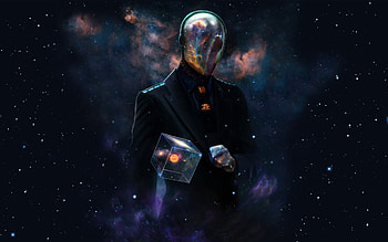 Outer Space Futuristic Galaxies Suit Spaceman Artwork Alien At 3d HD wallpaper