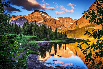 Landscape, Lake, Nature, Forest, Mountain HD wallpaper