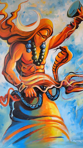 Lord Shiva Live, Colorful Painting HD phone wallpaper