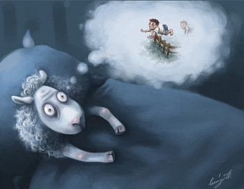 That Dreadful Insomnia, insomnia, bed, entertainment, sheep, fence, kids, funny, dreadful HD wallpaper