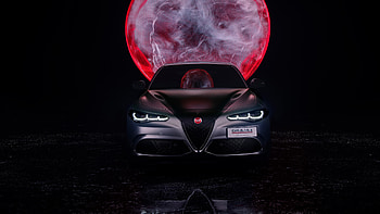 2026 Alfa Romeo Giulia Quadrifoglio Luna Rossa, Sedan, Turbo, V6, car HD wallpaper