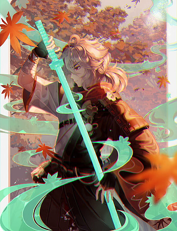 Kaedehara Kazuha, Anime, genshinimpact HD phone wallpaper