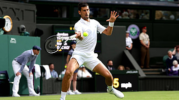 Wimbledon 2023 Tennis Champion Action Shot -, Novak Djokovic, Wimbledon 2023, tennis, Sports HD wallpaper