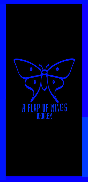 HXDREXGAMING, moths and butterflies, blue HD phone wallpaper
