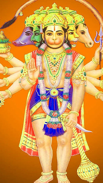 Hanuman, Lord Hanuman, Panchmukhi HD phone wallpaper