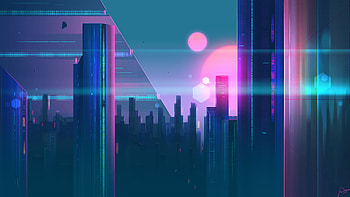 Buildings Cityscape Reflections, cityscape, reflections, artist, artwork, digital-art, deviantart HD wallpaper