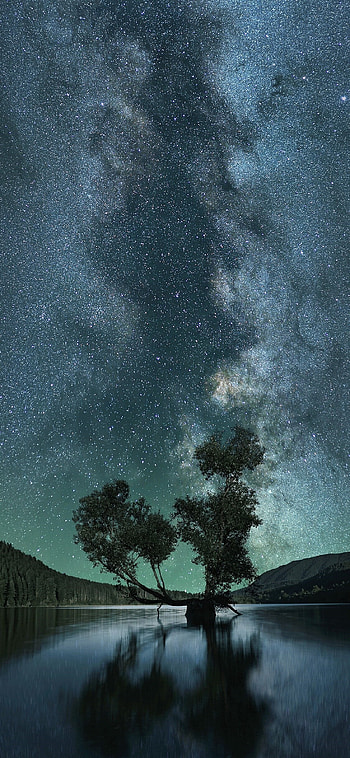 Milky Way, , Art HD phone wallpaper