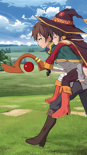 KonoSuba — Megumin & Kazuma's Field Stroll, Anime, KonoSuba - God’s blessing on this wonderful world!! HD phone wallpaper