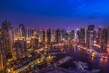 Dubai Skyline, Dubai Marina, , Modern city HD wallpaper