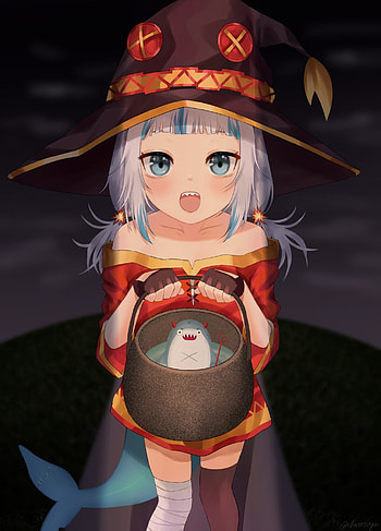Guru Megumin cosplay, waifu, vtuber, anime, konosuba HD phone wallpaper